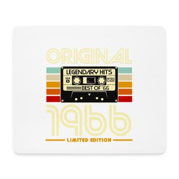 Original 1966 Cassette Retro - Tapis de souris (format paysage) - blanc - Devant