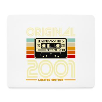 Original 2001 Hits Cassette Vintage - Tapis de souris (format paysage) - blanc - Devant