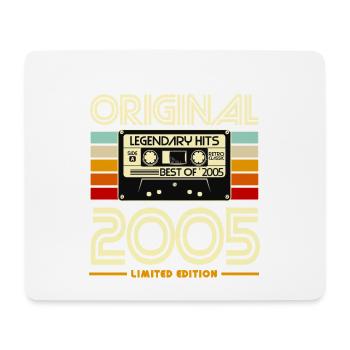 Original 2005 Cassette Retro - Mouse Pad (horizontal) - white - Front