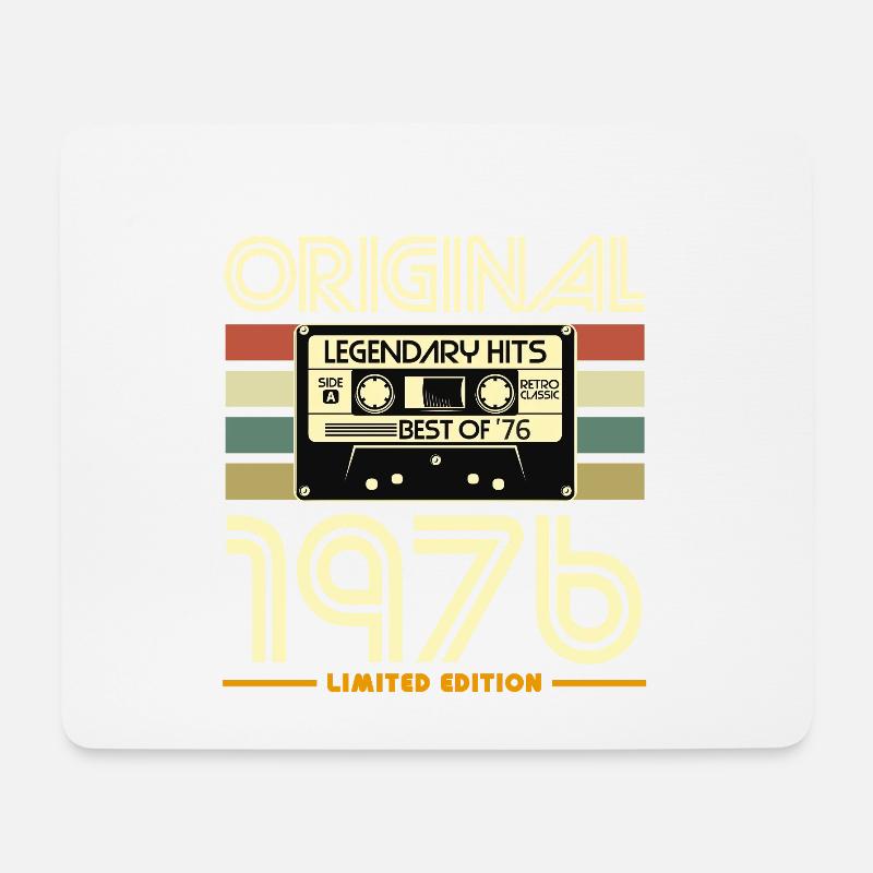 Original 1976 Cassette Vintage - Mouse Pad (horizontal) - white