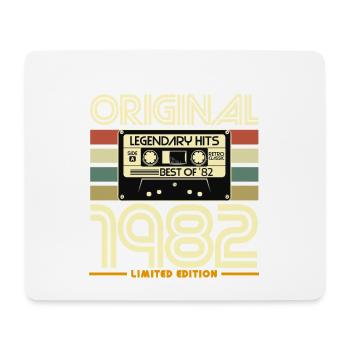 Originale limitierte Retro-Kassette von 1982 - Mousepad (Querformat) - Weiß - Vorne