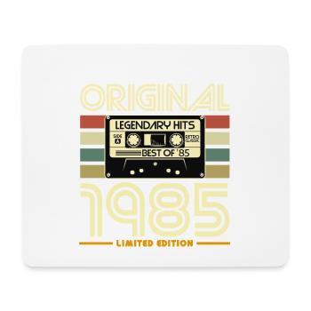 Original 1985 Retro Cassette - Tapis de souris (format paysage) - blanc - Devant