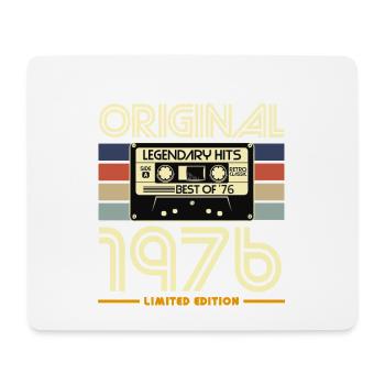 Kassette Vintage 1976 Original - Mousepad (Querformat) - Weiß - Vorne