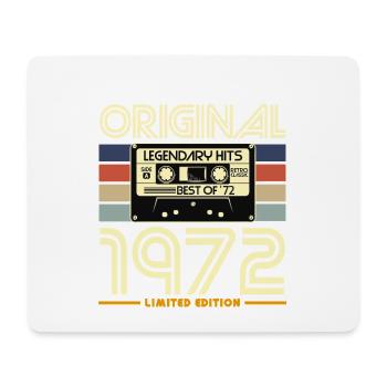 Originales Retro-Kassetten-Limited von 1972 - Mousepad (Querformat) - Weiß - Vorne