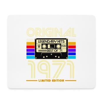 1971 limitierte Kassetten - Mousepad (Querformat) - Weiß - Vorne