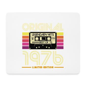 Originale limitierte Retro-Kassette von 1976 - Mousepad (Querformat) - Weiß - Vorne