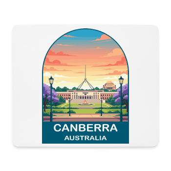 Canberra, Australiens Parlamentsgebäude, Reisekunst - Mousepad (Querformat) - Weiß - Vorne