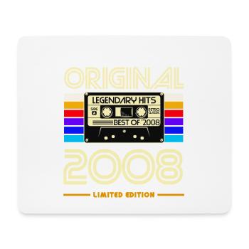 Original 2008 Limited Cassette Art - Tapis de souris (format paysage) - blanc - Devant