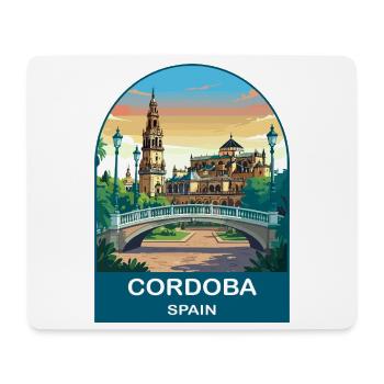 Cordoba Spain Vintage Travel Poster Art - Mouse Pad (horizontal) - white - Front