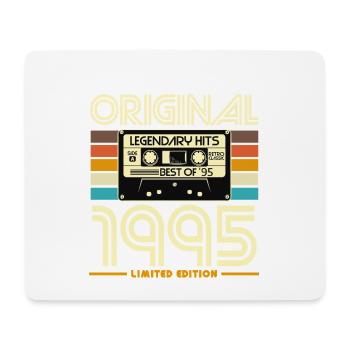 Originale limitierte Retro-Kassette von 1995 - Mousepad (Querformat) - Weiß - Vorne