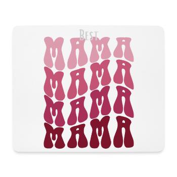 Best Mama Pattern Mosaic - Mouse Pad (horizontal) - white - Front