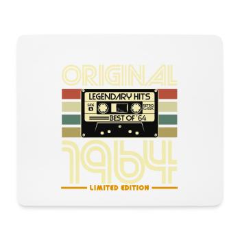 Original 1964 Cassette Retro Tee - Mouse Pad (horizontal) - white - Front