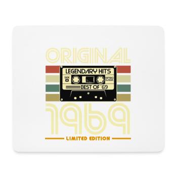 Original 1969 Retro Cassette - Mouse Pad (horizontal) - white - Front