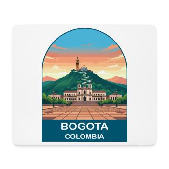 Bogota Colombia Skyline Vintage Travel Art - Mouse Pad (horizontal) - white - Front