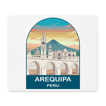 Arequipa Peru Volcano Vintage Travel Poster - Mouse Pad (horizontal) - white - Front