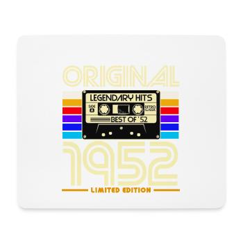 Originale Retro-Kassette von 1952 - Mousepad (Querformat) - Weiß - Vorne