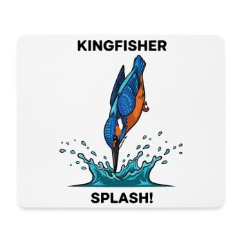 Kingfisher Splash Kingfisher River - Mousepad (Querformat) - Weiß - Vorne