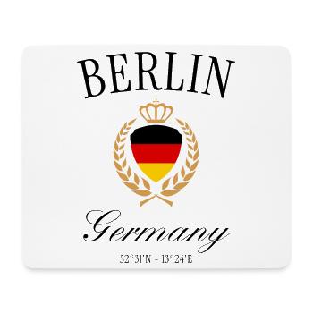 Berlin Deutschland Wappen Krone – Reise Souvenir - Mousepad (Querformat) - Weiß - Vorne