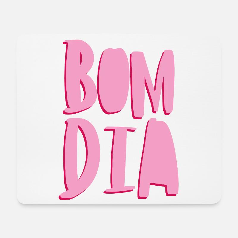 bom dia - Mousepad (Querformat) - Weiß