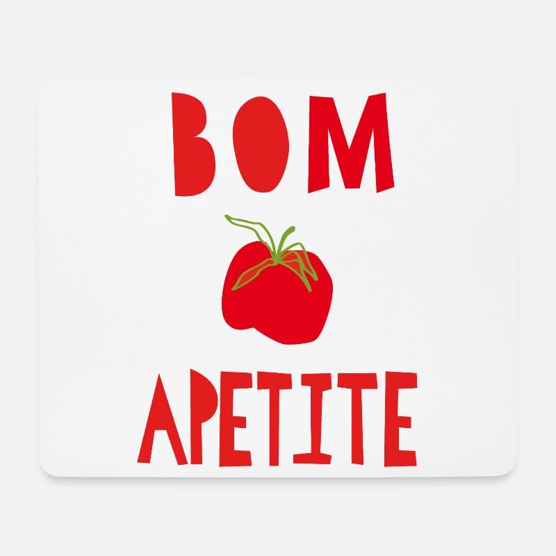 bom apetite - Mousepad (Querformat) - Weiß