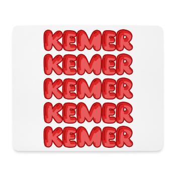 Kemer Bubble Repeat Muster - Mousepad (Querformat) - Weiß - Vorne