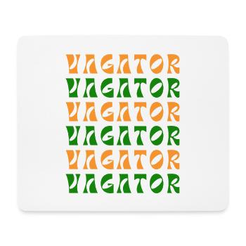 Motif rétro indien Vagator - Tapis de souris (format paysage) - blanc - Devant