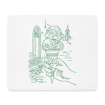 sommer eis - Mouse Pad (horizontal) - white - Front