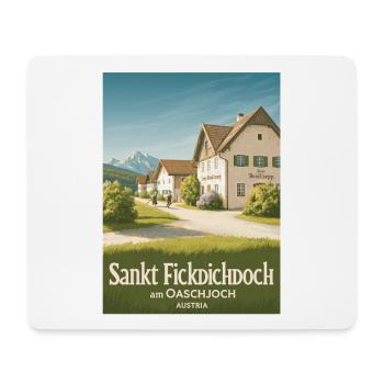Sankt Fickdichdoch - Postkartenmotiv - Mousepad (Querformat) - Weiß - Vorne