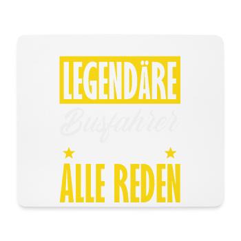 Legendärer Busfahrer Alle Reden - Mousepad (Querformat) - Weiß - Vorne