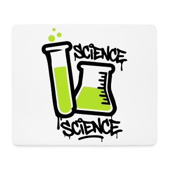 Chemistry Test Tube Logo - Mouse Pad (horizontal) - white - Front