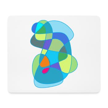 Accentuated color-shaping design - Mouse Pad (horizontal) - white - Front