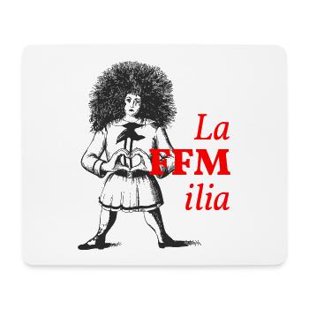 La FFMilia – Struwwelpeter Frankfurt - Mousepad (Querformat) - Weiß - Vorne