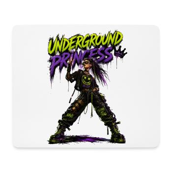 Princesse Underground Neon Punk - Tapis de souris (format paysage) - blanc - Devant