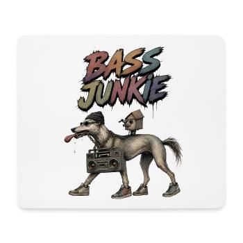 Techno Dog - Tapis de souris (format paysage) - blanc - Devant