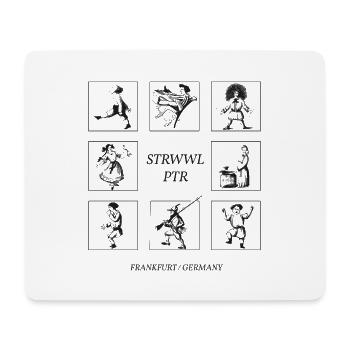 Struwwelpeter Kollektion – Frankfurt Germany - Mousepad (Querformat) - Weiß - Vorne