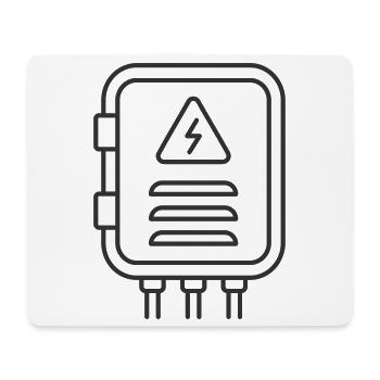 Elektrischer Verteilerverteiler - Mousepad (Querformat) - Weiß - Vorne