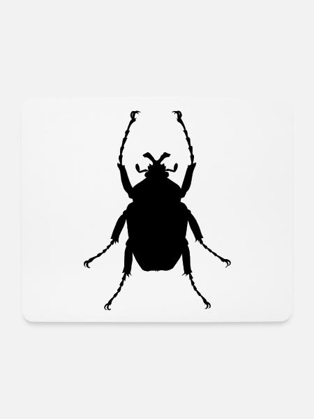 Afrikanischer Goliathkäfer - Mousepad (Querformat) - Weiß
