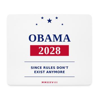 Wahljahr 2028 Satire Textdruck - Mousepad (Querformat) - Weiß - Vorne