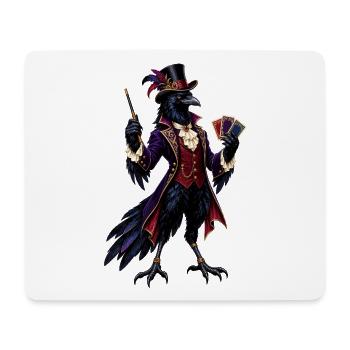 Rabenmagier im viktorianischen Stil - Mousepad (Querformat) - Weiß - Vorne