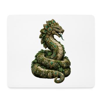 Jade Drachen mit Lianen - Mousepad (Querformat) - Weiß - Vorne