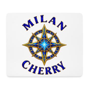 Milan und Cherry – Sternenkompass - Mousepad (Querformat) - Weiß - Vorne