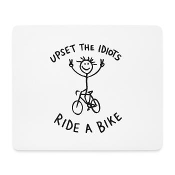 Ride a bike - Mousepad (Querformat) - Weiß - Vorne