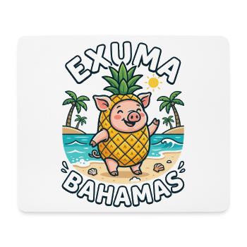 Exuma Bahamas Ananas Schwein - Mousepad (Querformat) - Weiß - Vorne