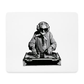 DJ Oma - Mousepad (Querformat) - Weiß - Vorne