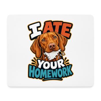 Ungarischer Pointer - Mousepad (Querformat) - Weiß - Vorne