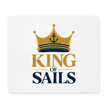 King of Sails – König der Segler - Mousepad (Querformat) - Weiß - Vorne