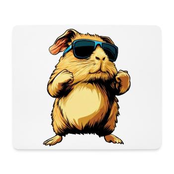 Fitness Meerschweinchen - Mousepad (Querformat) - Weiß - Vorne