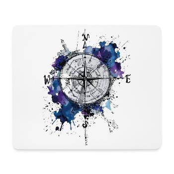 Kompass Reise Abenteuer Navigation Entdecker Motiv - Mousepad (Querformat) - Weiß - Vorne