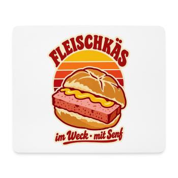 Fleischkäs im Weck Retro - Mousepad (Querformat) - Weiß - Vorne