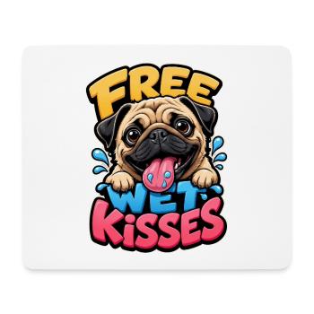 Mops - Mousepad (Querformat) - Weiß - Vorne